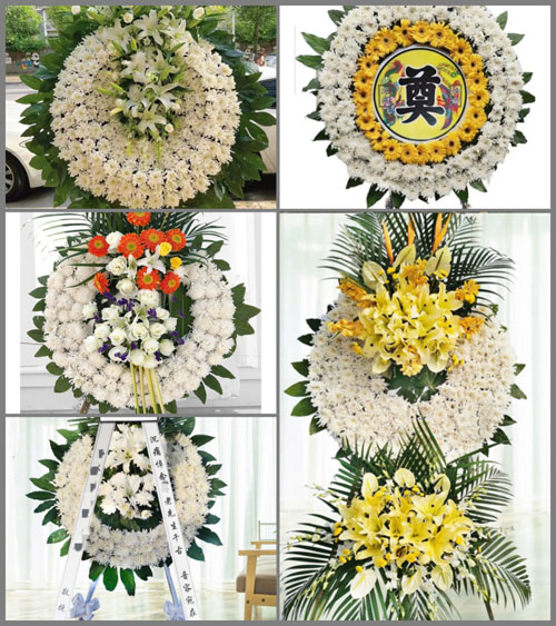 湖南永州祁阳县大忠桥镇和平村花圈速递